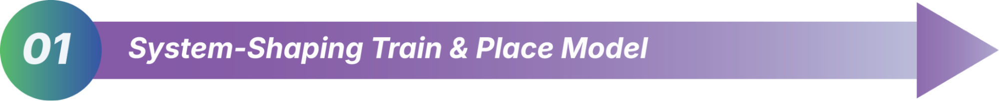 system-shaping train & Place Model